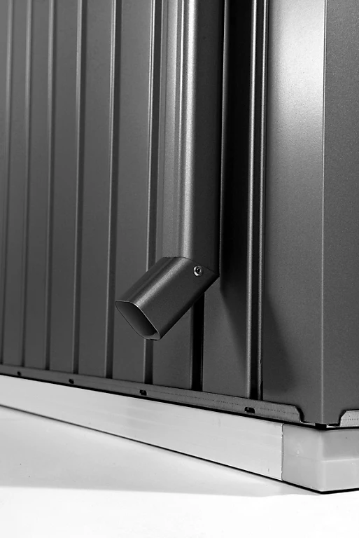 Castorama Descente D'eaux Pluviales Pour Abri De Jardin Biohort Panorama Gris Foncé (2 Pièces) 3 Castorama Descente D'eaux Pluviales Pour Abri De Jardin Biohort Panorama Gris Foncé (2 Pièces)