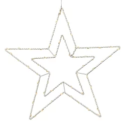 Castorama Double étoile Bicolore 60 LEDs Intérieur/extérieur