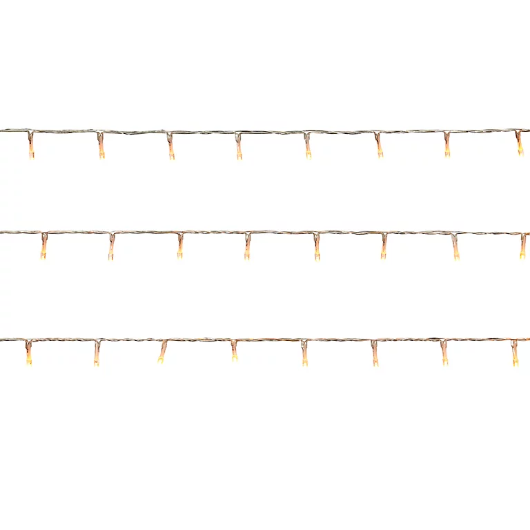Castorama Guirlande Lumineuse Extérieure Câble Transparent 120 LED Blanc Chaud, électrique 3 Castorama Guirlande Lumineuse Extérieure Câble Transparent 120 LED Blanc Chaud, électrique