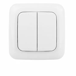 Castorama Interrupteur émetteur Radio Murale Double