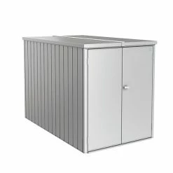 Castorama MiniGarage Métal Biohort 203 X 122 X H.145 Cm Argent Métallique