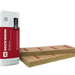 Castorama Panneau Laine De Roche Rockwool Rockmur Kraft - 0,6 X 1,35 M ép.75 Mm (lot De 10 Panneaux)