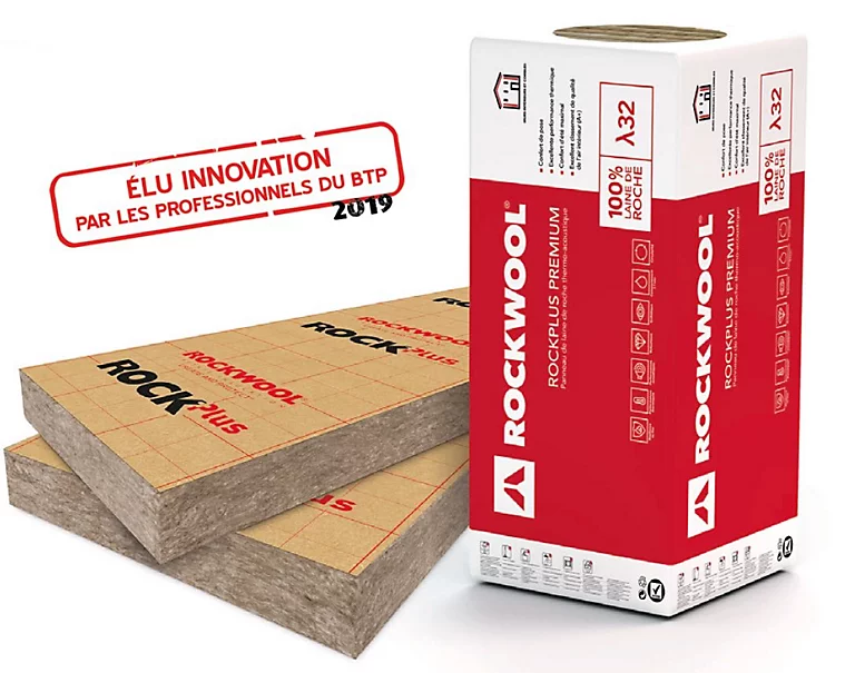 Castorama Panneau Laine De Roche Rockwool Rockplus Premium - 0,60 X 1,35m ép.101 Mm R. 3,15m²K/W (lot De 3 Panneaux) 3 Castorama Panneau Laine De Roche Rockwool Rockplus Premium - 0,60 X 1,35m ép.101 Mm R. 3,15m²K/W (lot De 3 Panneaux)
