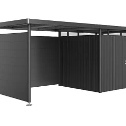 Castorama Paroi Arrière Pour Auvent Taille L Biohort En Métal Coloris Gris Foncé Métallique Pour Abris De Jardin Série HighLine