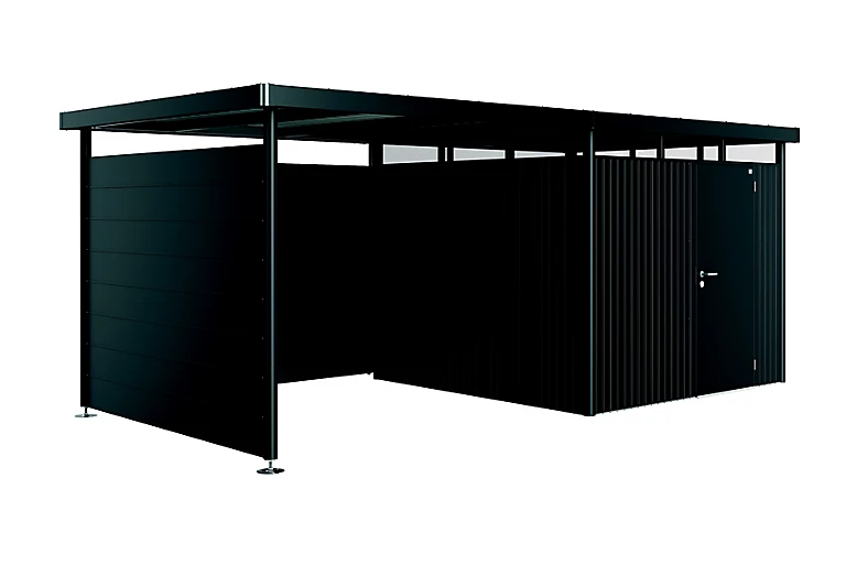 Castorama Paroi Latérale Pour Auvent Taille S Et L Biohort En Métal Coloris Gris Foncé Métallique Pour Abris De Jardin Série HighLine H4