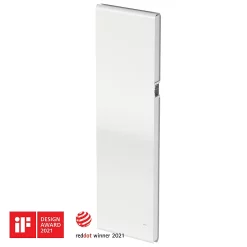 Castorama Radiateur Connecté électrique à Inertie Fluide GoodHome Iriya Blanc 1500W Vertical