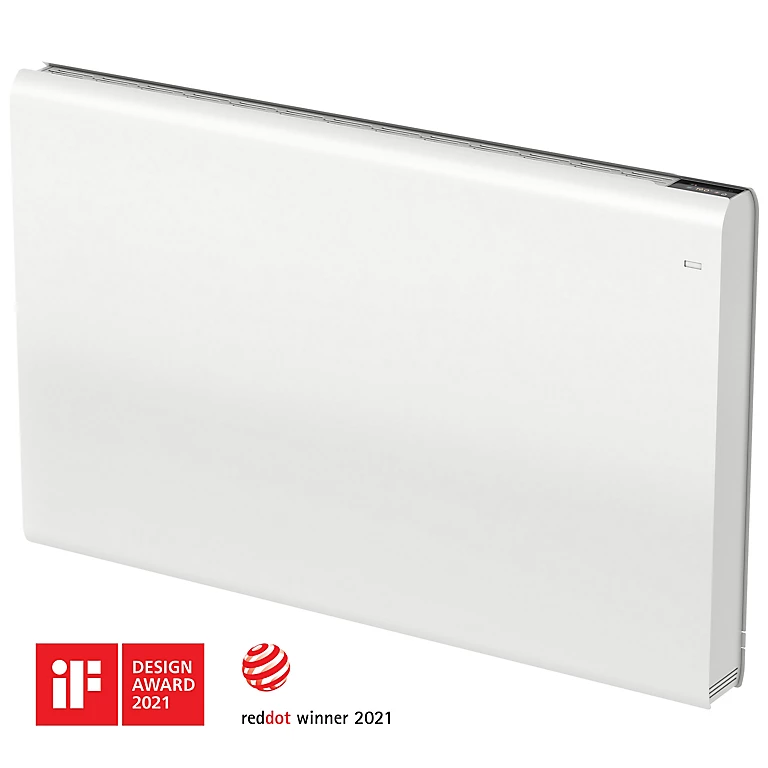 Castorama Radiateur Connecté électrique à Inertie Fluide GoodHome Iriya Blanc 1800W Horizontal. 3 Castorama Radiateur Connecté électrique à Inertie Fluide GoodHome Iriya Blanc 1800W Horizontal.